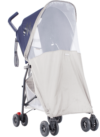 The mosquito net protects and keeps your baby safely distant from buzzing bees and pesky mosquitos.