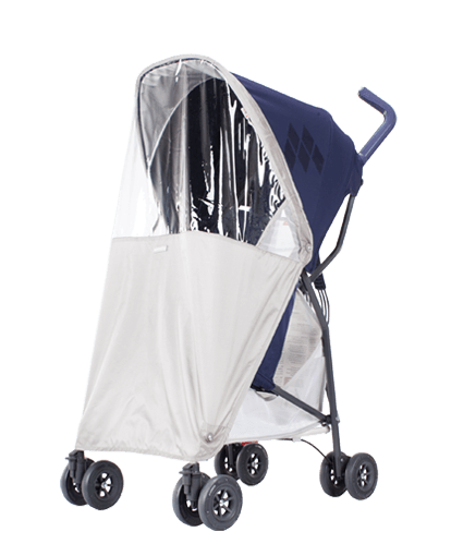 The raincover is a Maclaren designed accessory that's specially tailored for Mark II. The raincover accessory keeps baby out dry and out of the snow, wind and rain.
